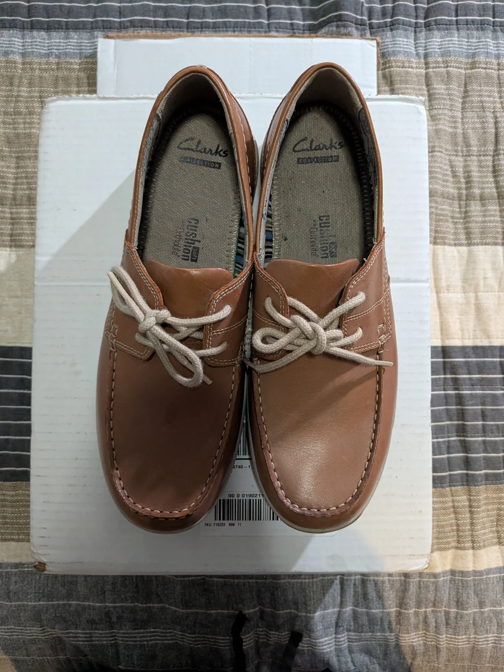 Clarks Men's Casual Lace-Up Boat Shoes - Brown